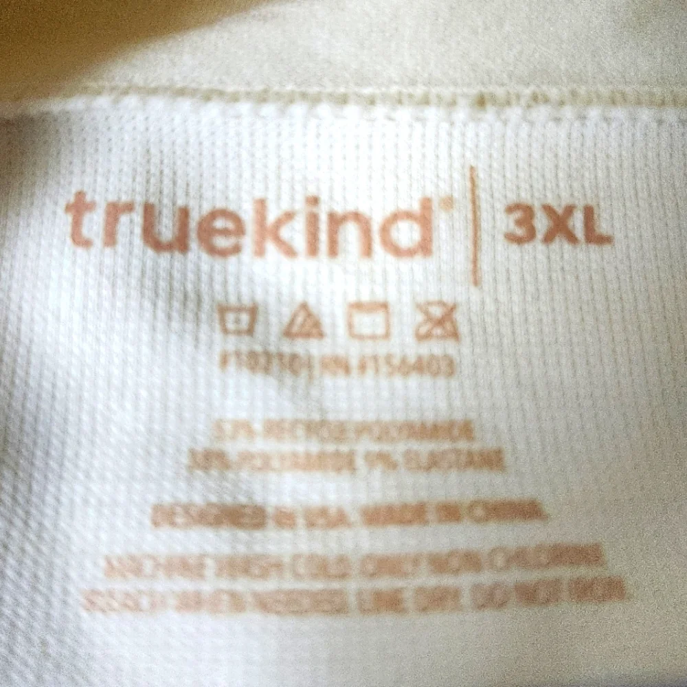 Truekind® Supportive Comfort‎ Wireless Shaping Bra 3XL Beige NWOT